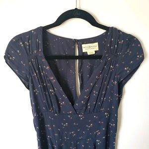 Ralph Lauren Navy Blue Floral Dress